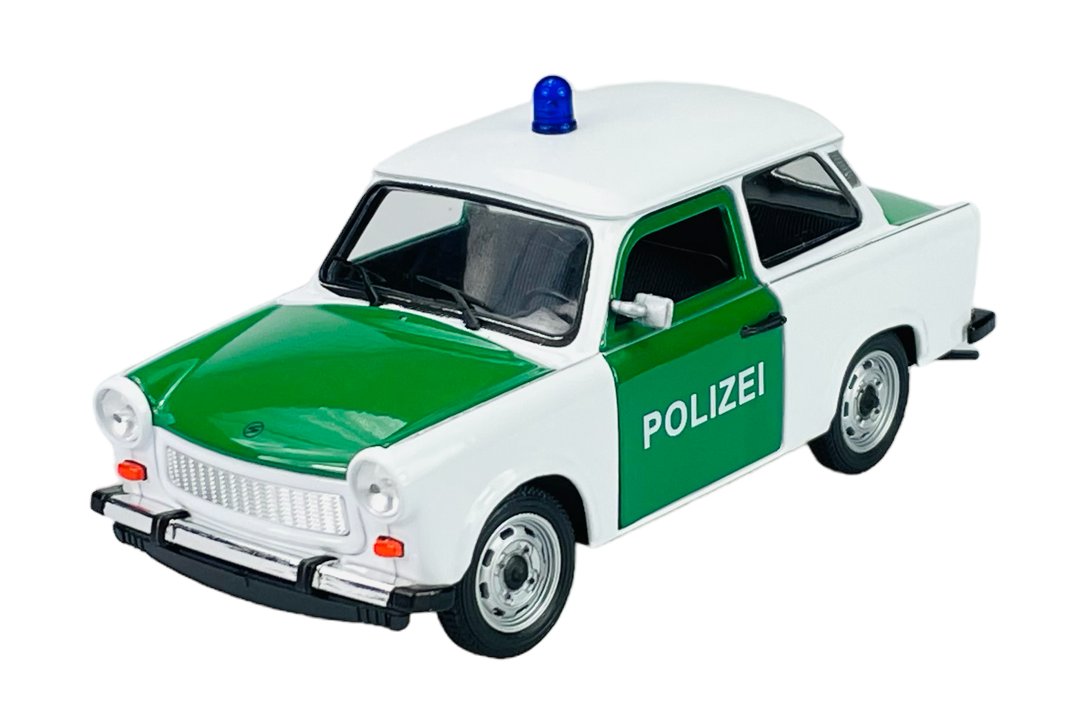 Фото - Машинка Welly Trabant 601 Polizei 1:24 Samochów Nowy Metalowy Model 