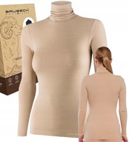 Wełniana Damska Bluzka Golf Brubeck Comfort Merino L