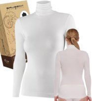 Wełniana Damska Bluzka Golf Brubeck Comfort Merino Xl