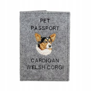 Welsh Corgi Cardigan Haft pokrowiec na paszport - Inna marka