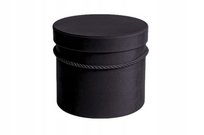 WELUR FLOWER BOX PUDEŁKO NA KWIATY PREZENT CZARNE 12cm