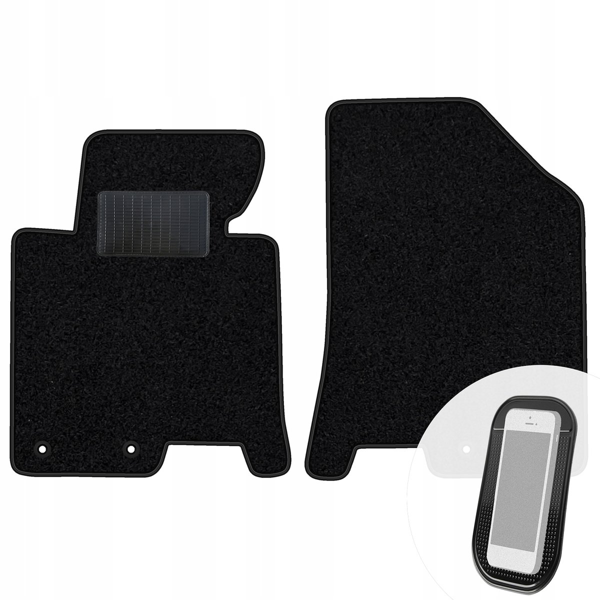 MOTOS Velours Basic Vloermatten Auto - Compatibel Met Hyundai I40 2011-2019 Sedan & Combi, Zwart