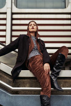 Welurowe Spodnie Dresowe-Xs - Moodo