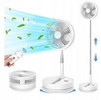 Wentylator 23 cm składany 7200 mAh cichy z pilotem i timerem