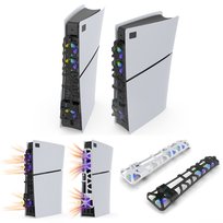 Wentylator Chłodzący RGB do PS5 Slim z Trzema Prędkościami i USB 3.0 Czarny