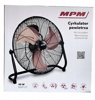 Wentylator cyrkulator MPM BWP-07 czarny - MPM