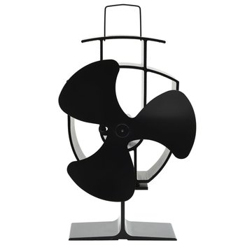 Wentylator kominkowy 13,5x8,5x22,5 cm czarny - Zakito
