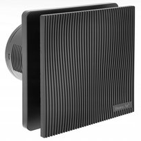 Wentylator łazienkowy VENTIS LINEA 100 Black H+T z klapką zwrotną