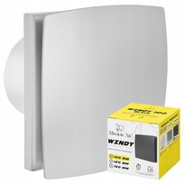 Wentylator łazienkowy WINDY 120 S Silver z klapką zwrotną