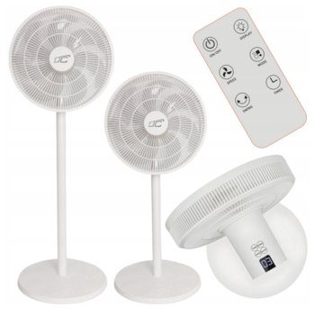 WENTYLATOR STOJĄCY WIATRAK LTC 45W PILOT TIMEREM I OSCYLACJĄ CICHA PRACA - LTC