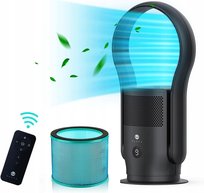 WENTYLATOR Z OCZYSZCZACZEM POWIETRZA STYLOWY 60 CM Z PILOTEM KOLUMNOWY