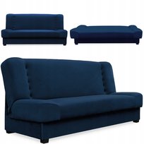 Wersalka Rozkładana Kanapa Z Funkcją Spania Sofa Dwuosobowa Granatowa PIANO MEBEL ELITE