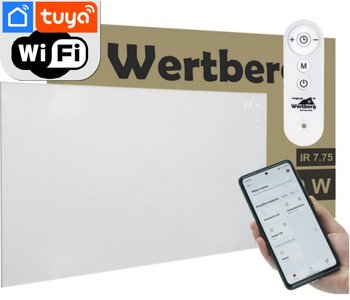 WERTBERG IR 9.95 panel na podczerwień 960W WiFi grzejnik na prąd promiennik pilot - Wertberg