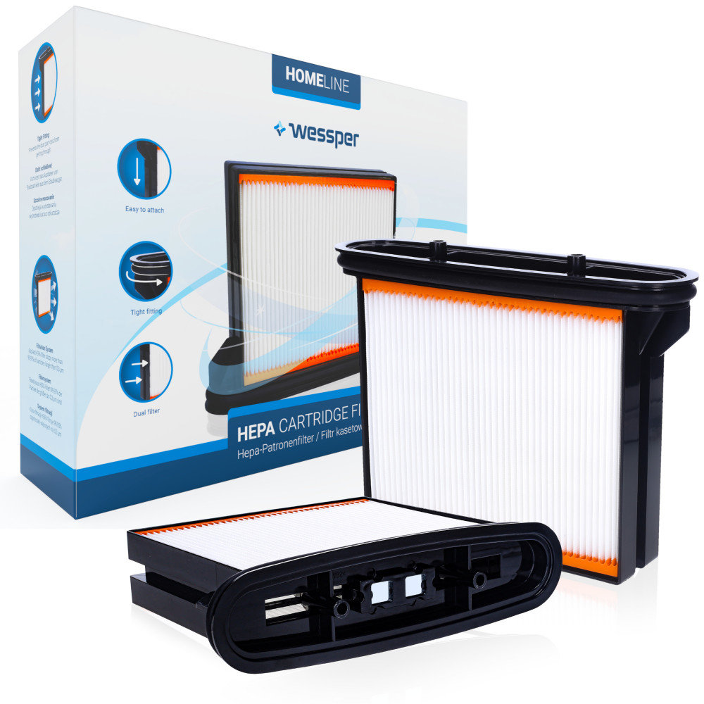 Filtro A Pieghe Wessper Per Aspiratori Bosch, Metabo, Hitachi - Ricambio Umido - Foto 12