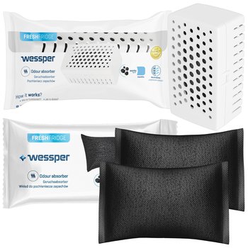 Wessper Neutralizator Pochłaniacz Zapachów do Lodówki + 3 Wkłady wymienne - Wessper