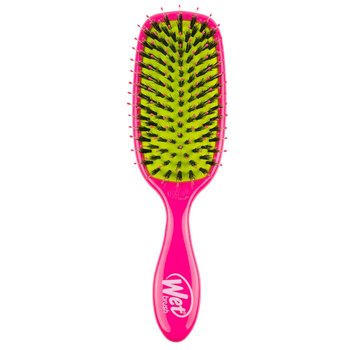 Wet Brush Shine Enhancer różowa nowoczesna szczotka do rozczesywania włosów z włosiem dzika, dodaje blasku i wygładza - Wet Brush
