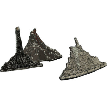 Weta Workshop Lord of the Rings - Minas Tirith & Mount Doom zestaw przypinek (2 szt.) - The Lord of The Rings