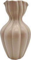 WEUS Nordycki Wazon z Ceramiki Beżowy 25 x 10 x 10 cm