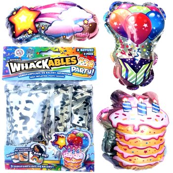 WeVeel Samopompujące się balony imprezowe WHACKABLES 20 cm 3 sztuki PARTY - Inna marka