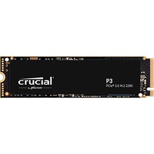 Wewnętrzny dysk SSD Crucial P3 1 TB M.2 PCIe Gen3 NVMe — do 3500 MB/s — CT1000P3SSD8 - Crucial