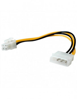 Wewnętrzny kabel zasilający ROLINE, 4-pin HDD/ ATX12V-P4 4-pin Power, 0,15 m - Roline