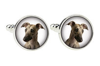 Whippet, Chart angielski  - spinki do mankietów, ozdoba koszuli, zawieszka do koszuli marki Art-Dog Art-Dog