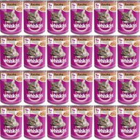 WHISKAS Adult z Kaczką w galaretce - mokra karma dla kota - 24x400 g