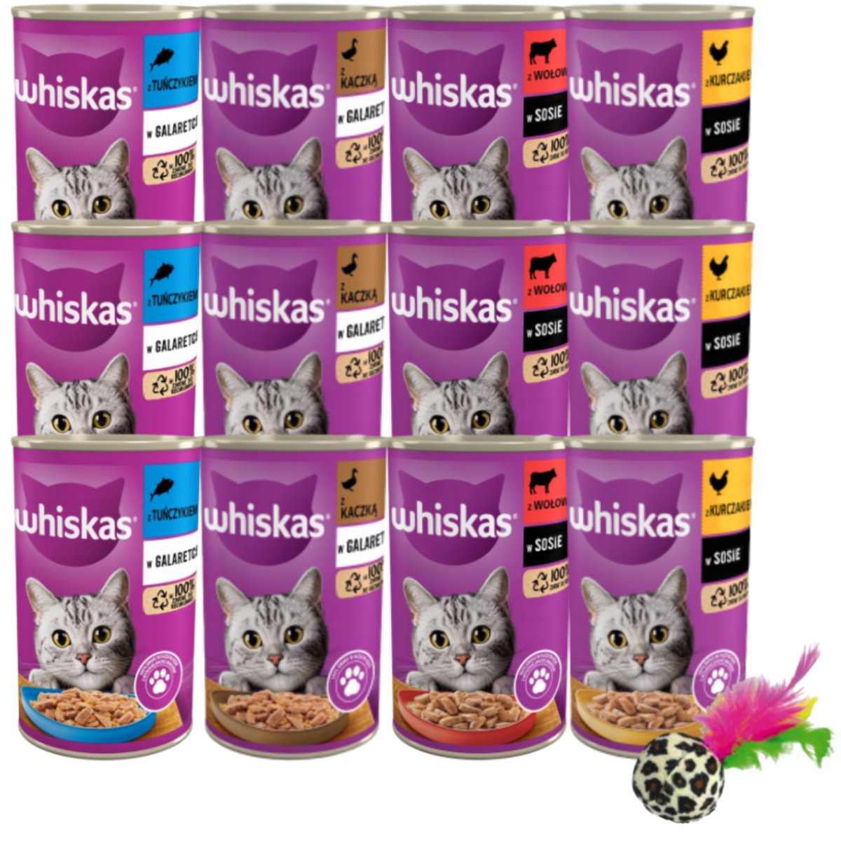 Whiskas karma mokra 12x400g+zabawka Whiskas Sklep
