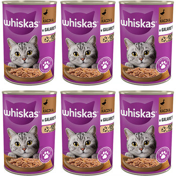 Whiskas Mokra karma dla kota kaczka galaretka puszka 6 x 400 g - Inna marka