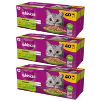 WHISKAS MOKRA KARMA DLA KOTA MIX SMAKÓW W GALARETCE 85g x 120