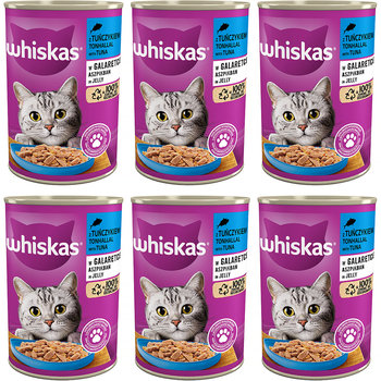 Whiskas Mokra karma dla kota Tuńczyk galaretka puszka 6 x 400 g - Inna marka