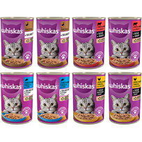 Whiskas Mokra karma dla kota Whiskas MIX różne smaki 8 x 400 g