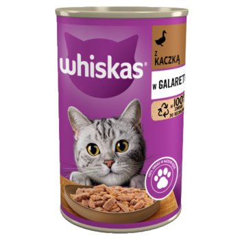 Whiskas Mokra karma dla kota z kaczką w galaretce puszka 400 g - Whiskas