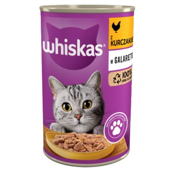 Whiskas Mokra karma dla kota z kurczakiem w galaretce puszka 400 g - Whiskas