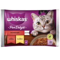 Whiskas Saszetka Potrawka Wołowina kurczak 4x85g