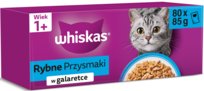 WHISKAS Saszetki Rybne Przysmaki galaretka 80x85g Whiskas