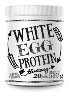 White EGG protein białko jajka albumina w proszku słoik Natural 510 g - Inna marka