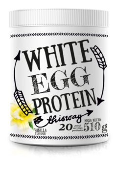White EGG protein białko jajka albumina w proszku słoik Wanilia 510 g - Inna marka