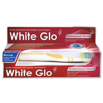 White Glo, Professional Choice, wybielająca pasta do zębów, 100 ml + szczoteczka - White Glo