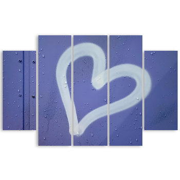 White Heart 150x100 Typ A2 (5 Panele) - Legendarte