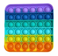 White Horse, Zabawka sensoryczna antystresowa Push it Pop it tęczowy kwadrat, Rafeex