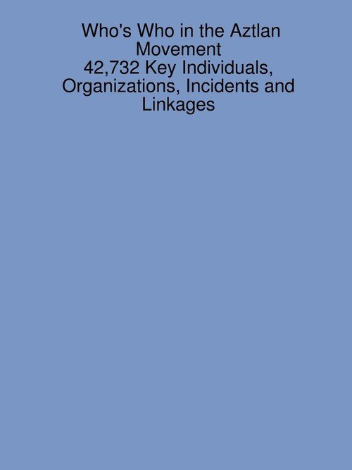 Who's Who in the Aztlan Movement - Sanchez James | Książka w Empik