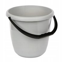 Wiadro Plastikowe Gospodarcze Delta 12L Szare