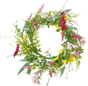 Wianek Kwiaty, Hello Spring, Zielony - Empik