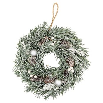 Wianek, Magic Winter, Zielony, 20 cm - Empik