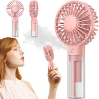 Wiatrak USB Cichy mini wentylator biurkowy chłodzenie TOPK K31 różowy