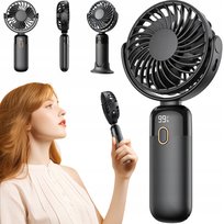 Wiatrak USB Cichy mini wentylator biurkowy chłodzenie TOPK K70 czarny