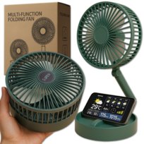 WIATRAK WENTYLATOR BIURKOWY SKŁADANY KABEL USB REGULACJA KĄTA PRZENOŚNY