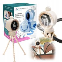 Wiatrak wentylator do wózka łóżeczka dziecięcego chłodzenie z lampką LED