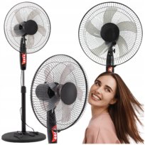 WIATRAK WENTYLATOR STOJĄCY REGULACJA OSCYLACJA CICHY MOCNY 45W 45CM WYSOKI